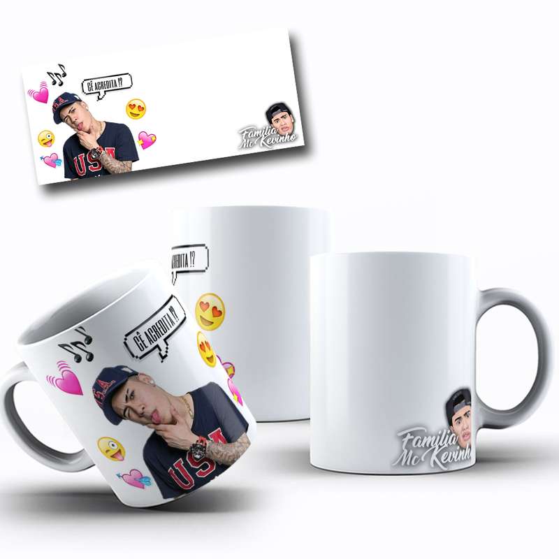 Arte Para Caneca Mc Kevinho Cantor Emoji 1