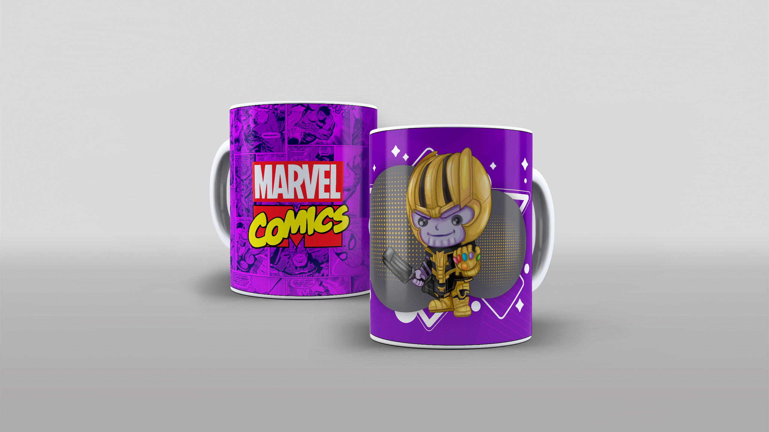 Arte Caneca Marvel Comics Heróis Cute Fofo Baby (10)