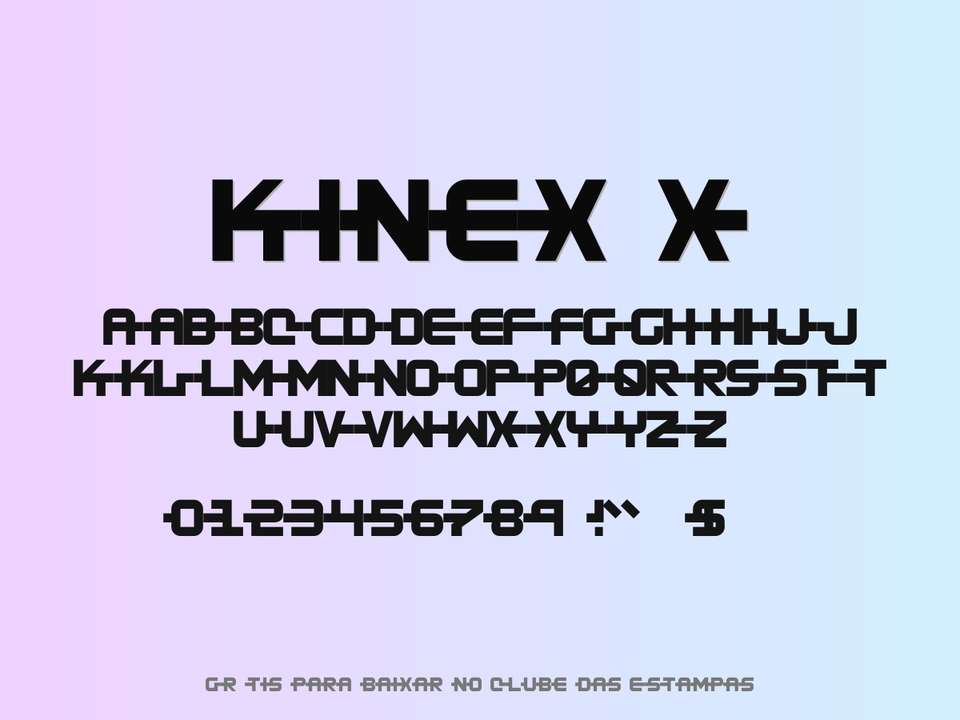 Fonte Kinex X Grátis Para Baixar