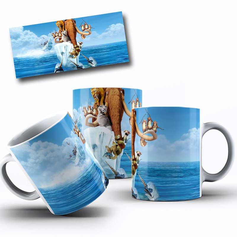 Arte Para Caneca Ice Age Personagens Animação 17