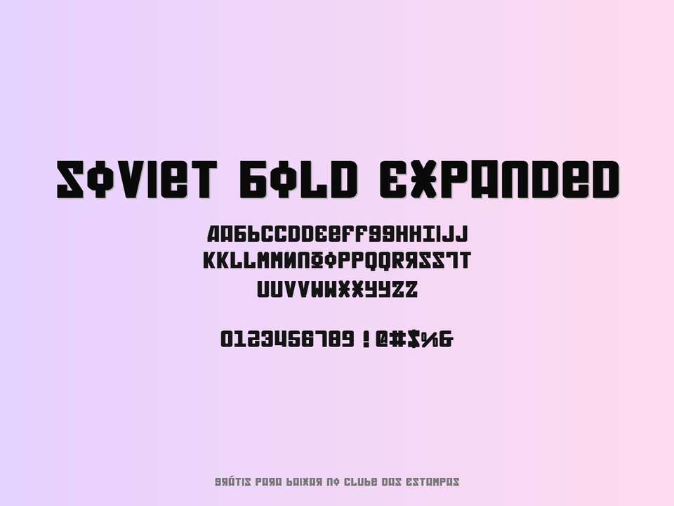 Fonte Soviet Bold Expanded Grátis Para Baixar