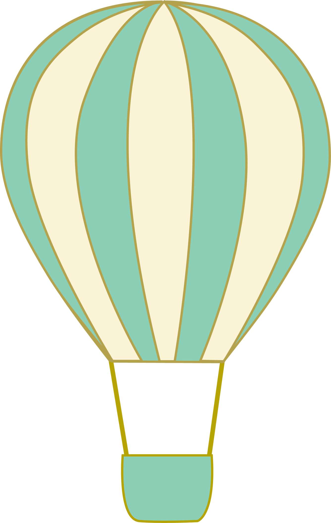 Balão De Ar Quente Estilizado Viagem Png Grátis Para Baixar