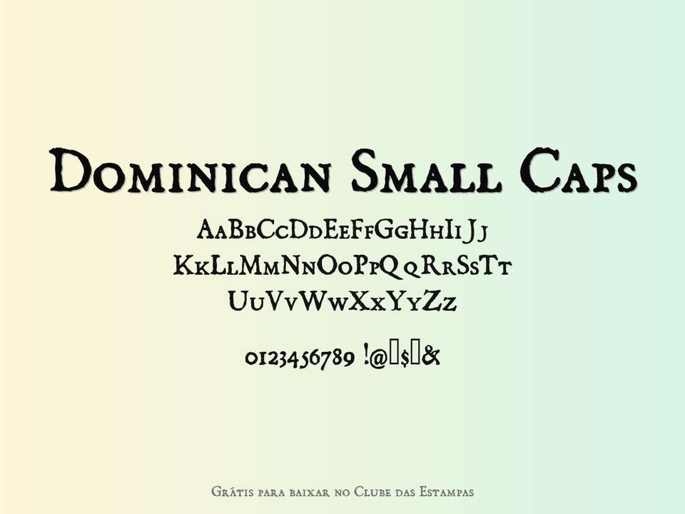 Fonte Dominican Small Caps Grátis Para Baixar