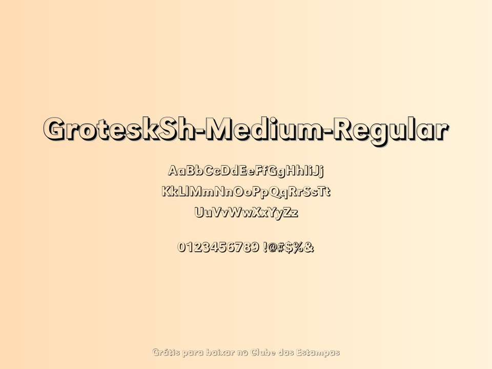 Fonte Grotesksh Medium Regular Grátis Para Baixar