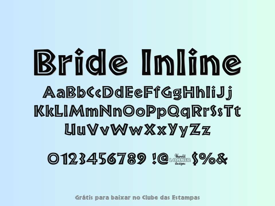 Fonte Bride Inline Grátis Para Baixar