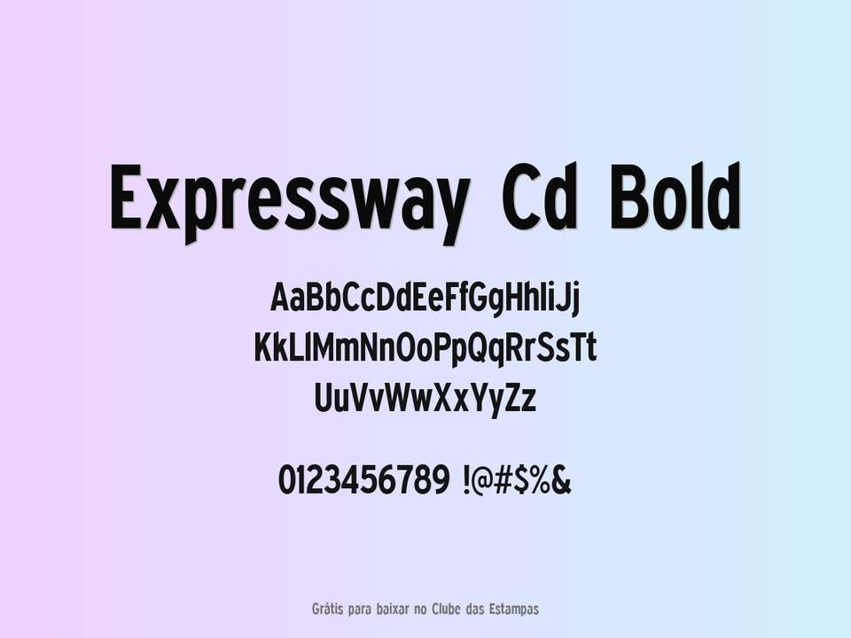 Fonte Expressway Cd Bold Grátis Para Baixar