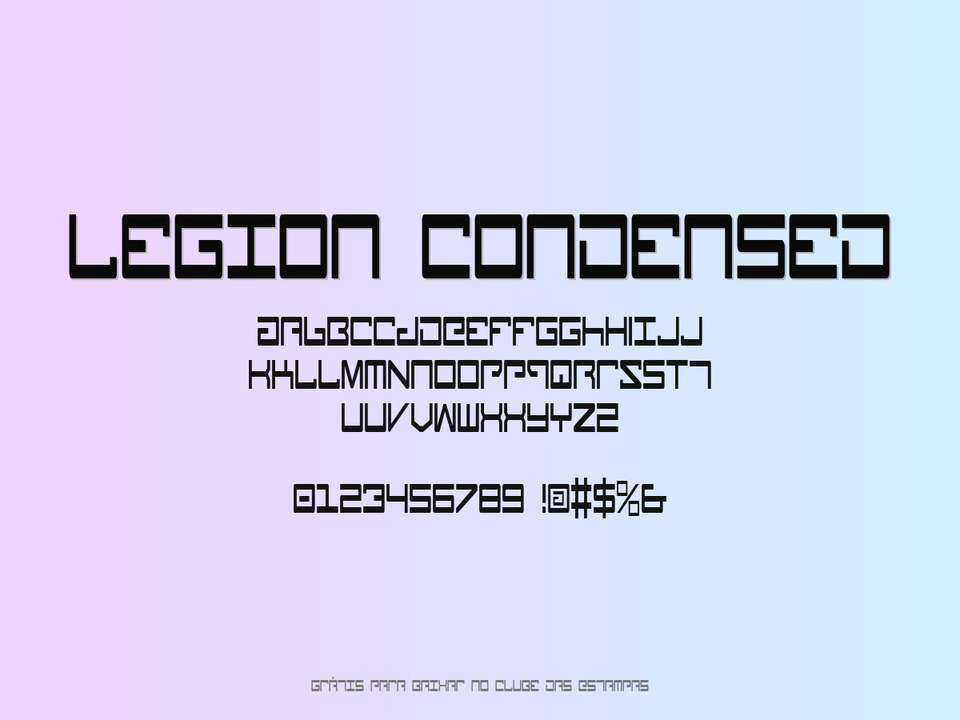 Fonte Legion Condensed Grátis Para Baixar