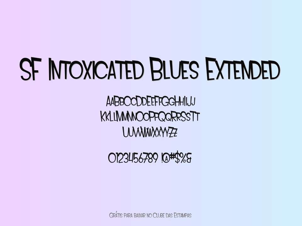 Fonte Sf Intoxicated Blues Extended Grátis Para Baixar