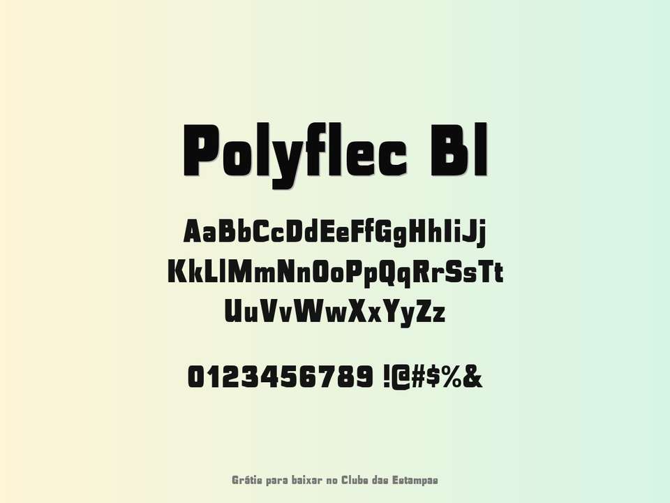 Fonte Polyflec Bl Grátis Para Baixar