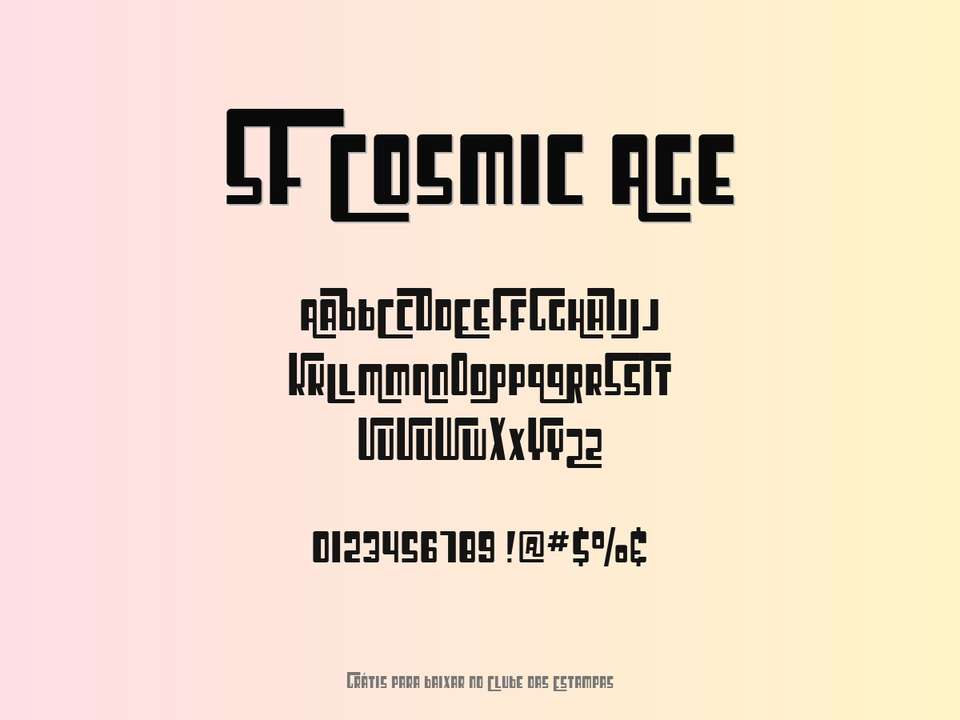 Fonte Sf Cosmic Age Grátis Para Baixar