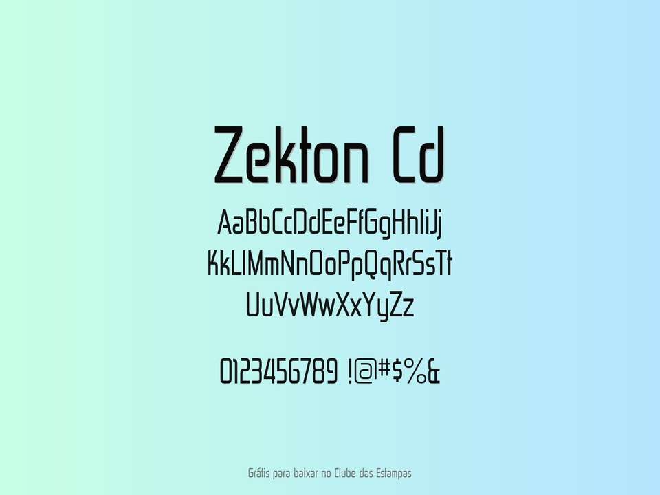 Fonte Zekton Cd Grátis Para Baixar