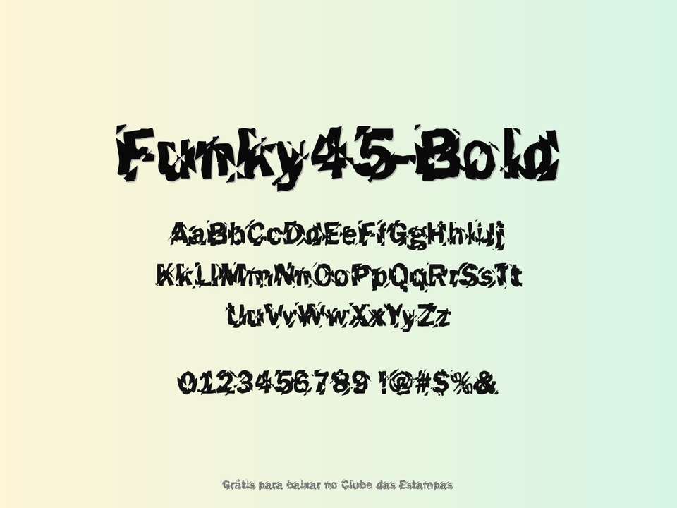 Fonte Funky45 Bold Grátis Para Baixar