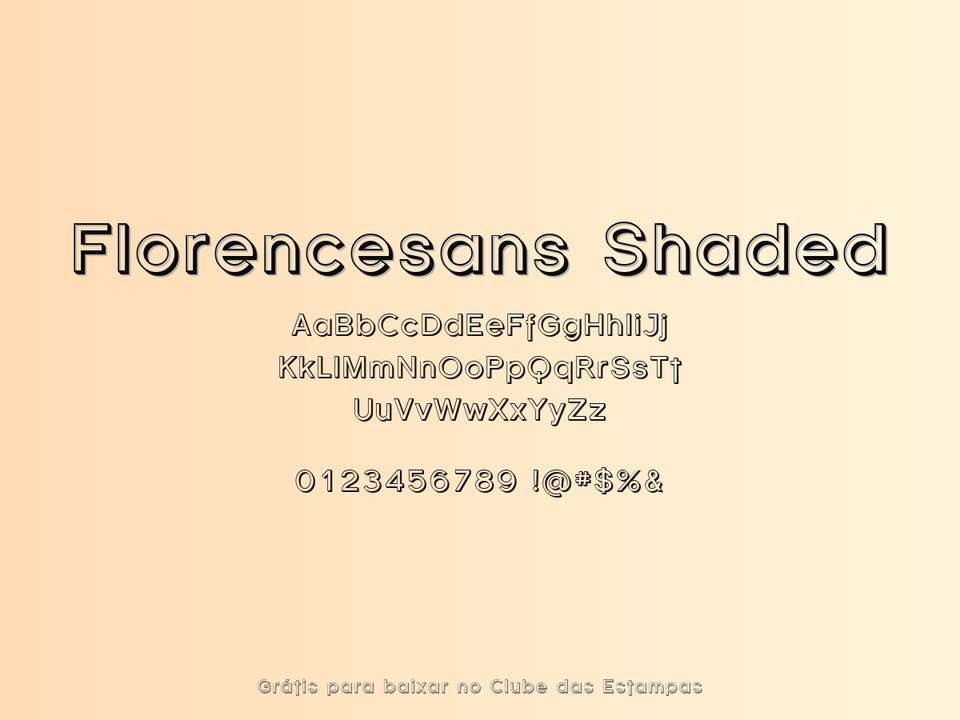 Fonte Florencesans Shaded Grátis Para Baixar