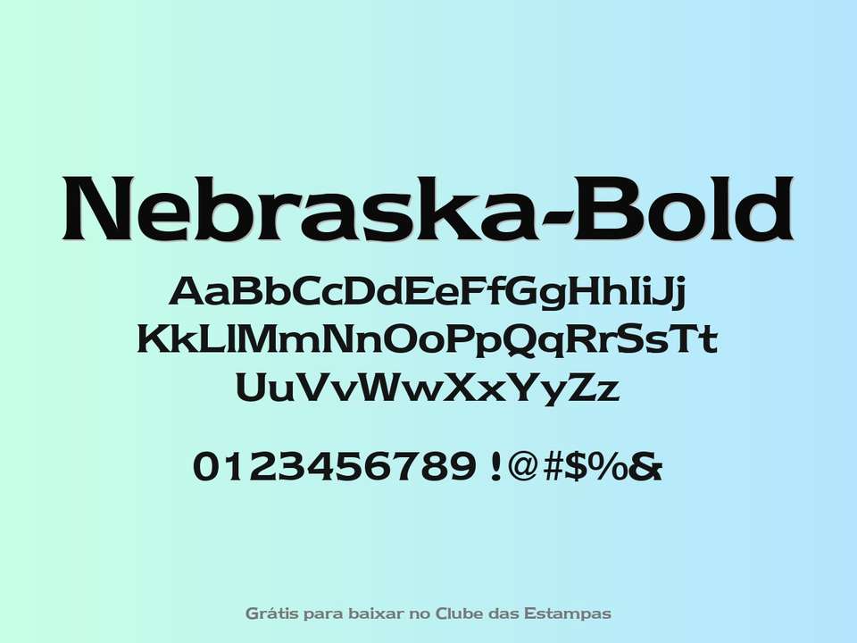 Fonte Nebraska Bold Grátis Para Baixar