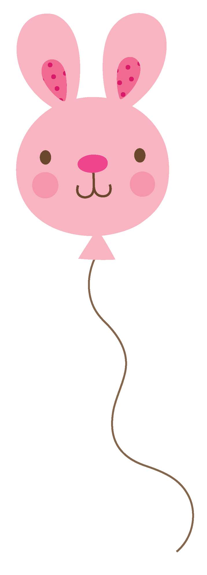 Coelho Balão Rosa Animais Png Grátis Para Baixar