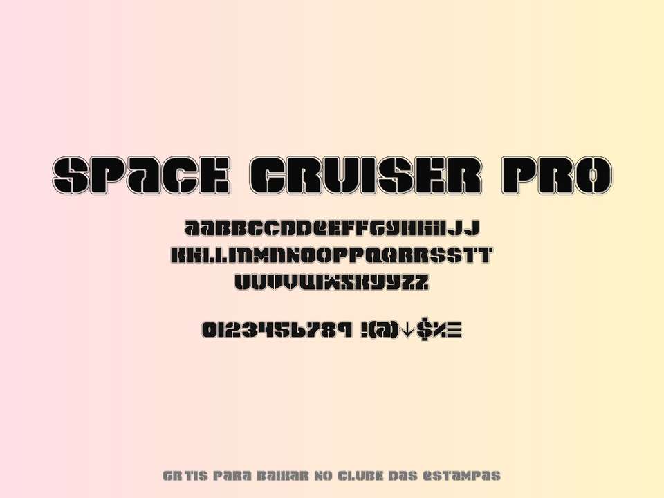 Fonte Space Cruiser Pro Grátis Para Baixar