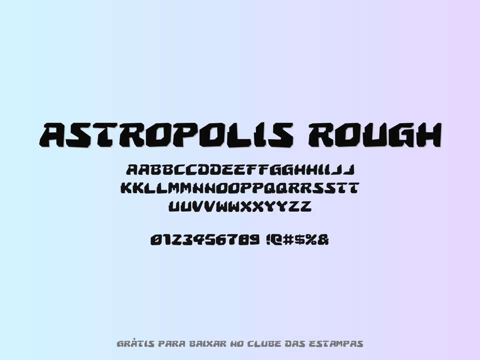 Fonte Astropolis Rough Grátis Para Baixar