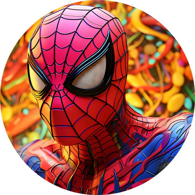 Homem Aranha Ilustração Estilo Quadrinhos Circular Super Heróis Png Arte Para Caneca Grátis Pra Baix