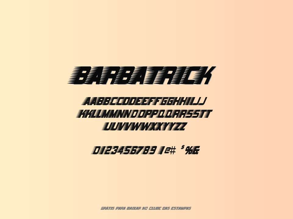Fonte Barbatrick Grátis Para Baixar