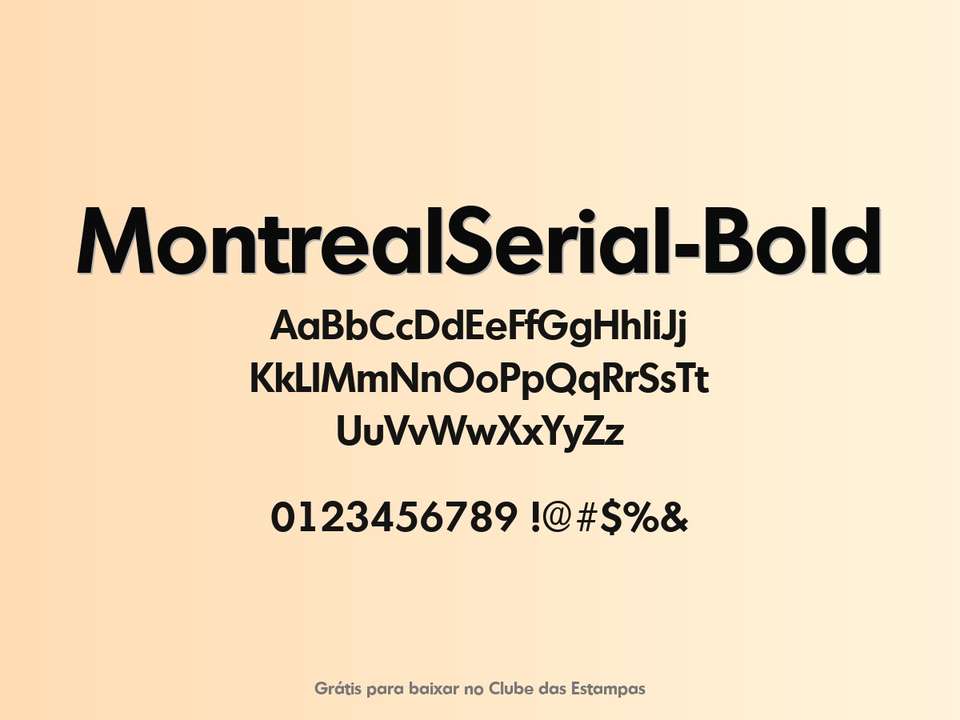 Fonte Montrealserial Bold Grátis Para Baixar