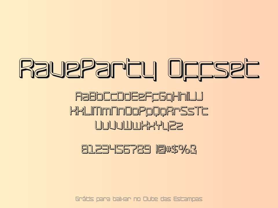 Fonte Raveparty Offset Grátis Para Baixar