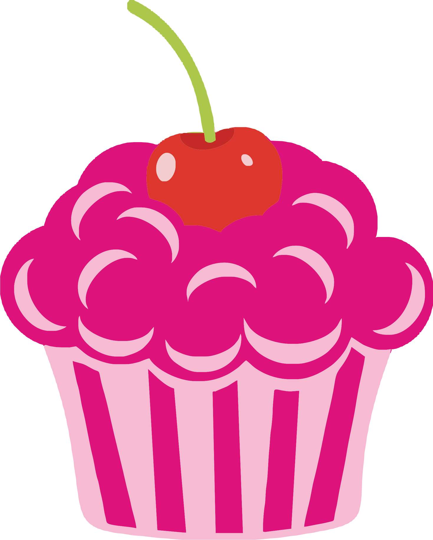 Cupcake Com Cobertura E Cereja Confeitaria Png Grátis Para Baixar