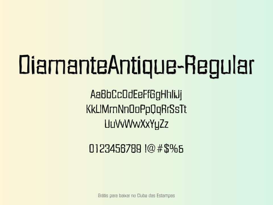Fonte Diamanteantique Regular Grátis Para Baixar