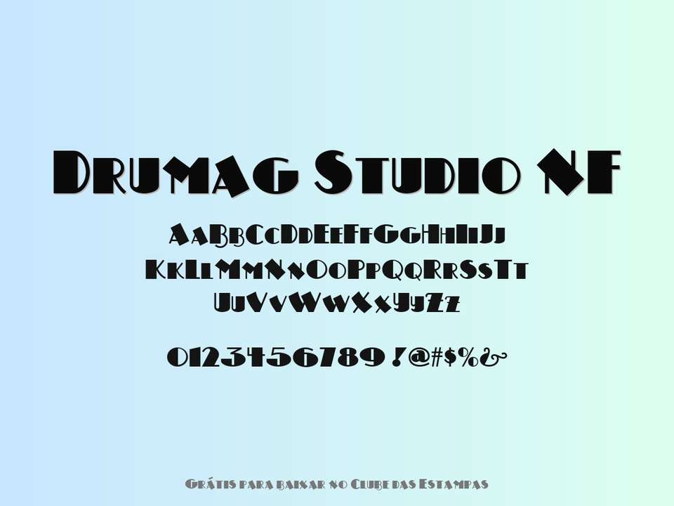 Fonte Drumag Studio Nf Grátis Para Baixar