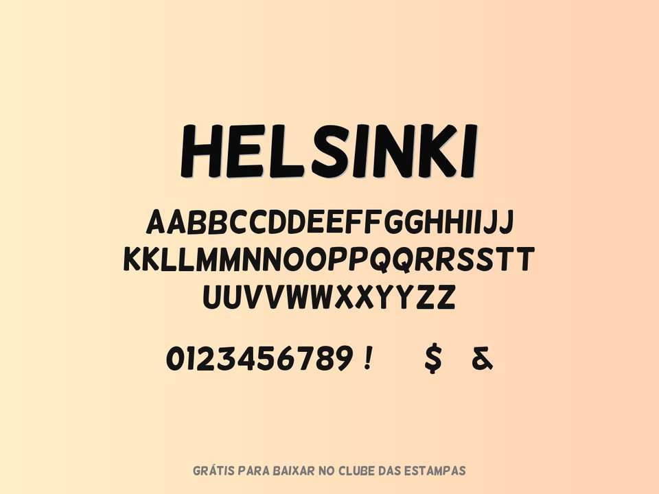 Fonte Helsinki Grátis Para Baixar