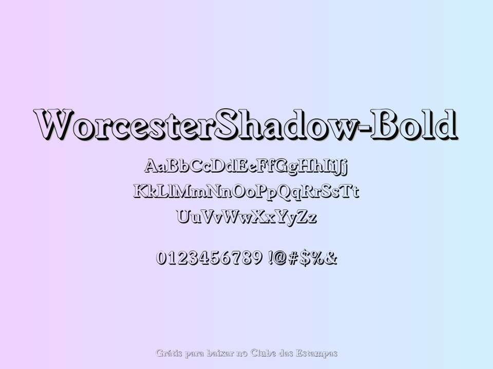 Fonte Worcestershadow Bold Grátis Para Baixar