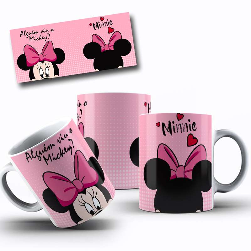 Arte Para Caneca Minnie Mouse Personagem Serie Cartoon 12