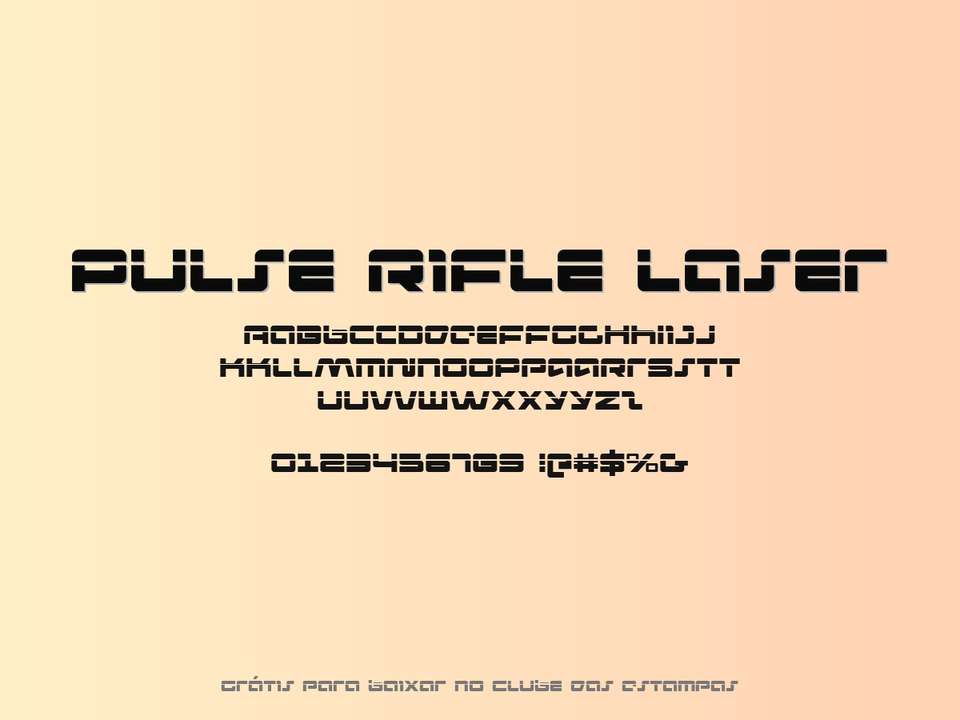 Fonte Pulse Rifle Laser Grátis Para Baixar