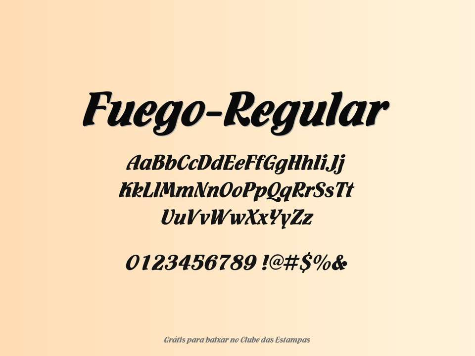 Fonte Fuego Regular Grátis Para Baixar