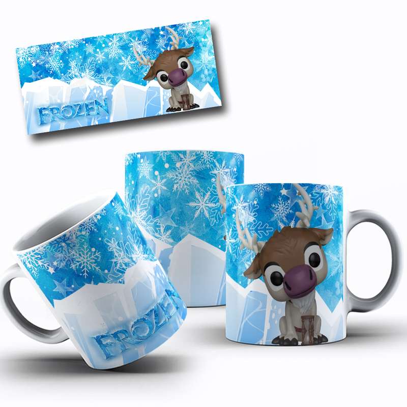 Arte Para Caneca Frozen Funko (3)