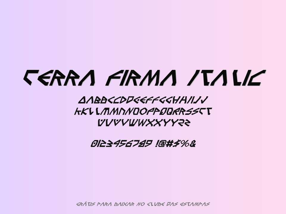 Fonte Terra Firma Italic Grátis Para Baixar
