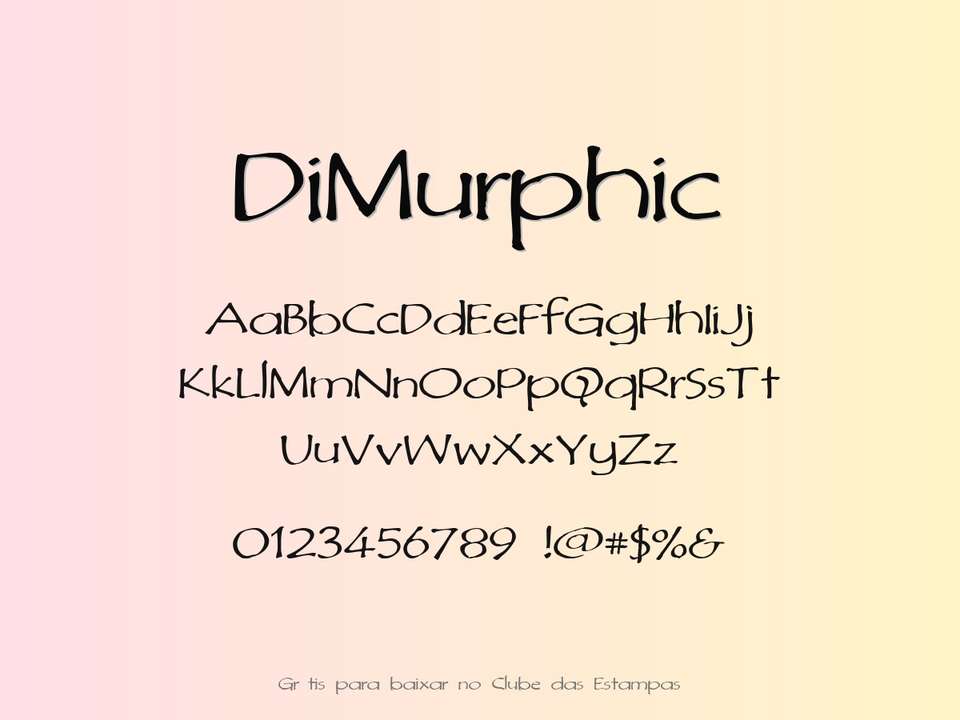 Fonte Dimurphic Grátis Para Baixar