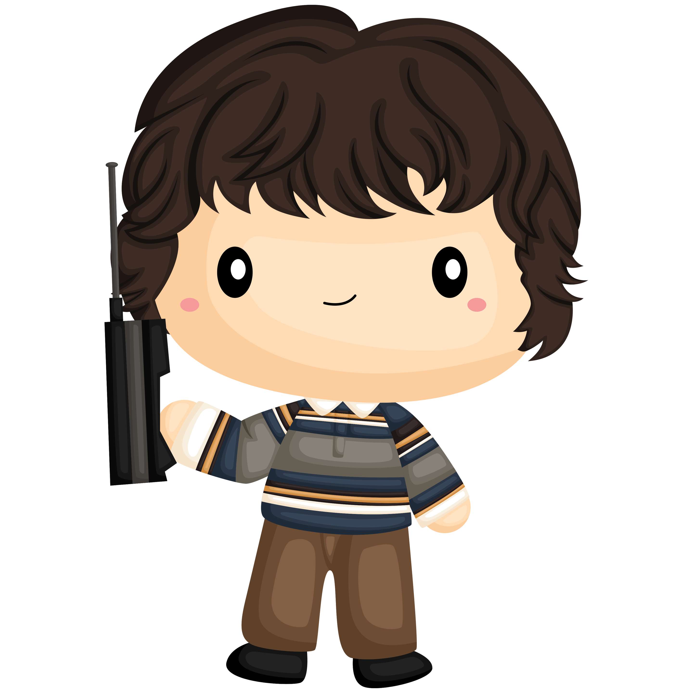 Garoto Personagem Com Arma Personagens Png Grátis Para Baixar