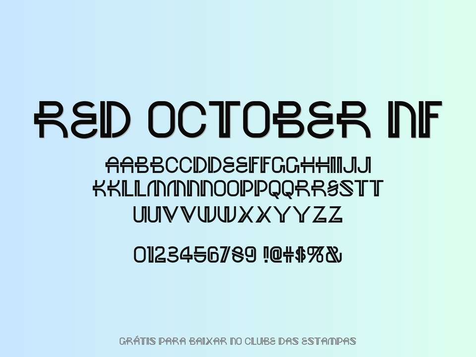 Fonte Red October Nf Grátis Para Baixar