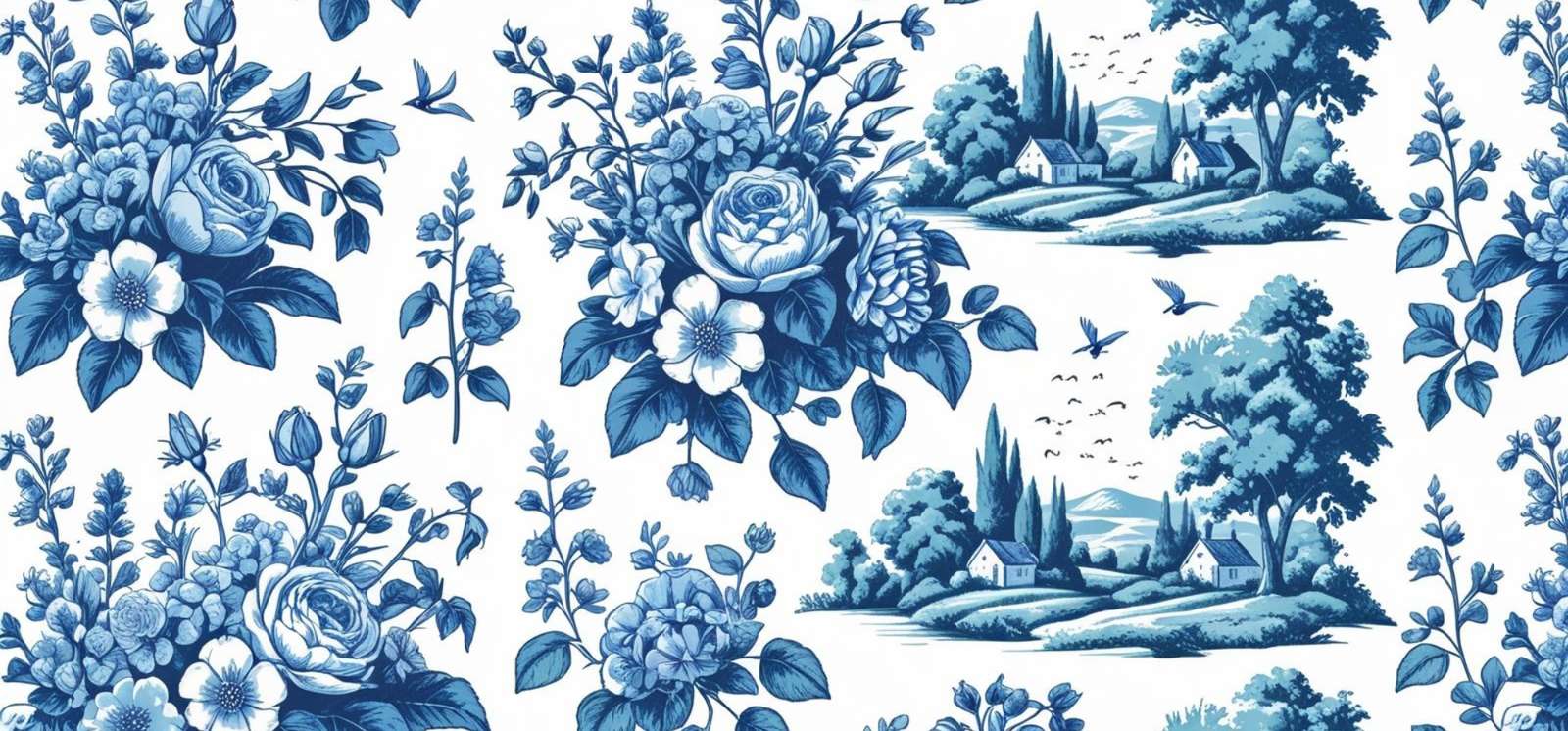 Ilustração Floral Vintage Com Casas Rurais Floral Png Arte Para Caneca Grátis Pra Baixar