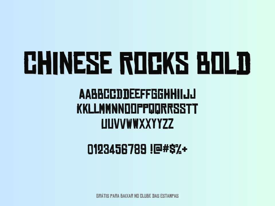 Fonte Chinese Rocks Bold Grátis Para Baixar