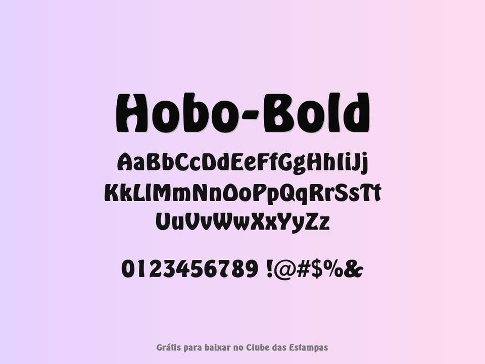 Fonte Hobo Bold Grátis Para Baixar