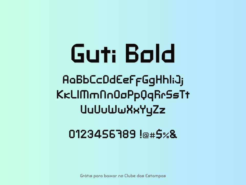 Fonte Guti Bold Grátis Para Baixar