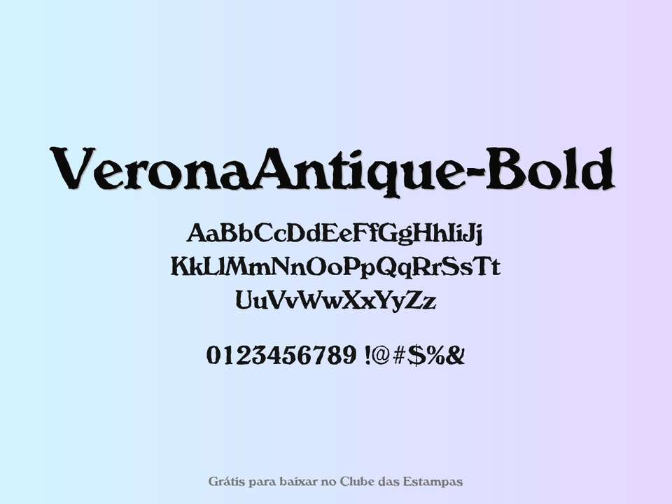 Fonte Veronaantique Bold Grátis Para Baixar