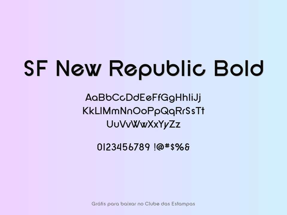 Fonte Sf New Republic Bold Grátis Para Baixar
