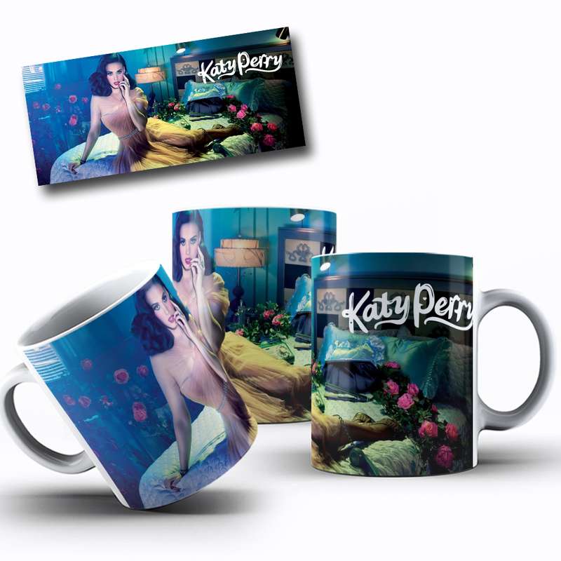 Arte Para Caneca Katy Perry Cantora Pop 8