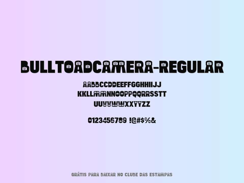 Fonte Bulltoadcamera Regular Grátis Para Baixar