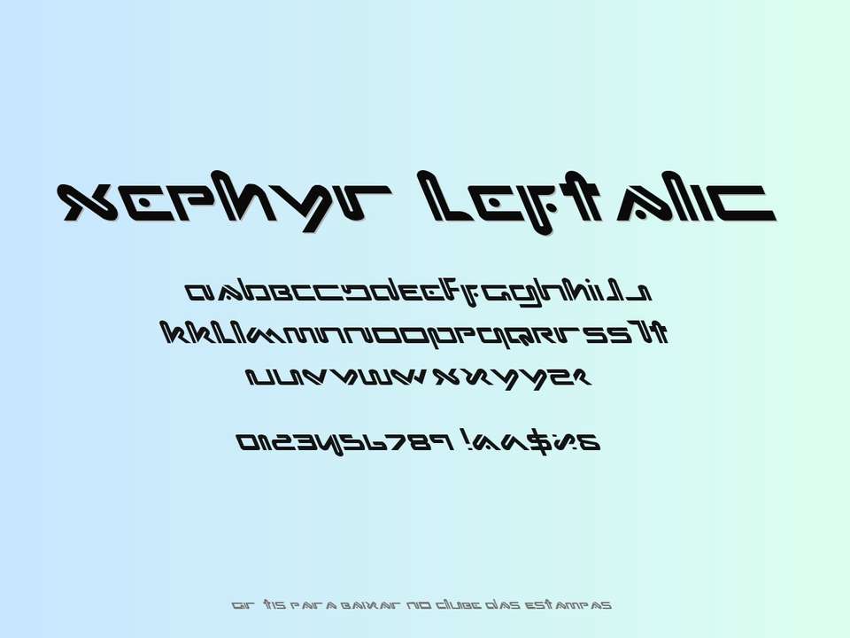 Fonte Xephyr Leftalic Grátis Para Baixar