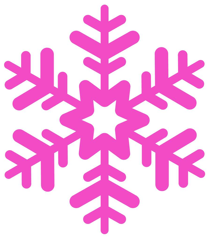Floco De Neve Snowflake Pink Png