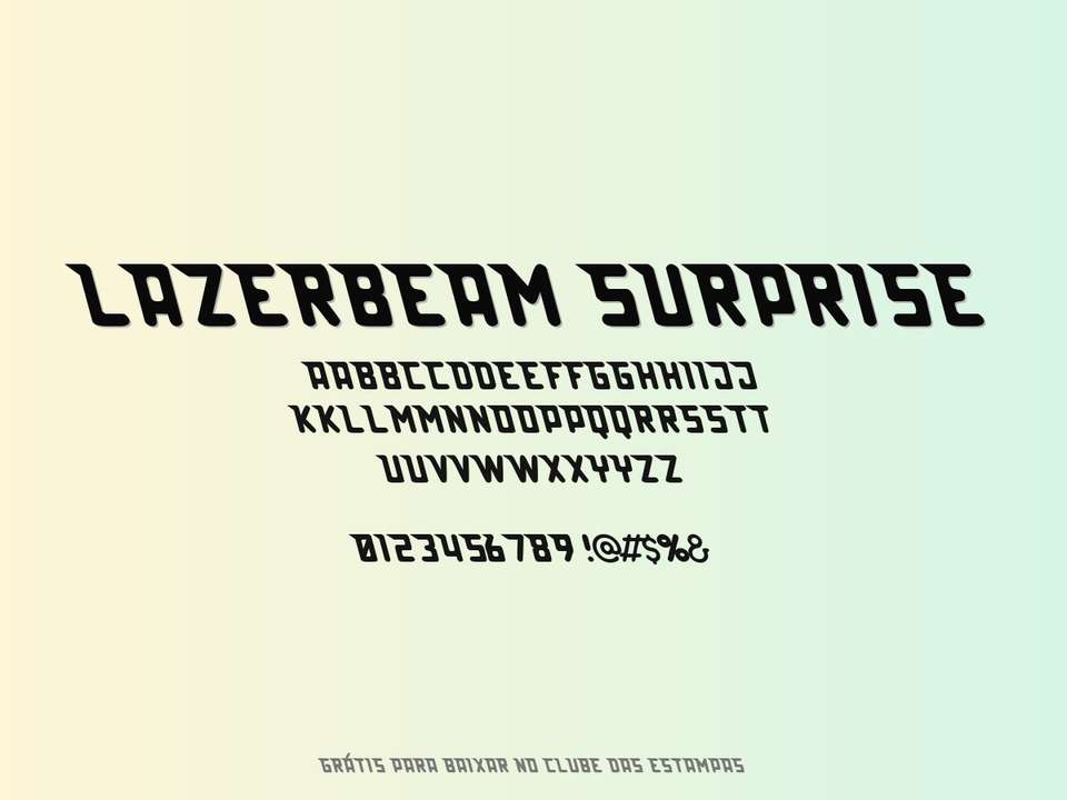 Fonte Lazerbeam Surprise Grátis Para Baixar