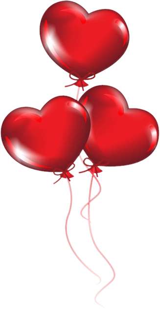 Balões De Coração Vermelho Amor Png Grátis Para Baixar
